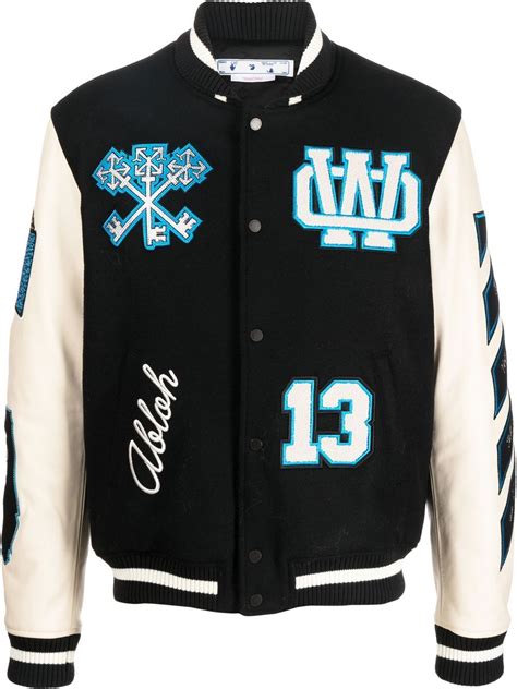 off white varsity jacket latest